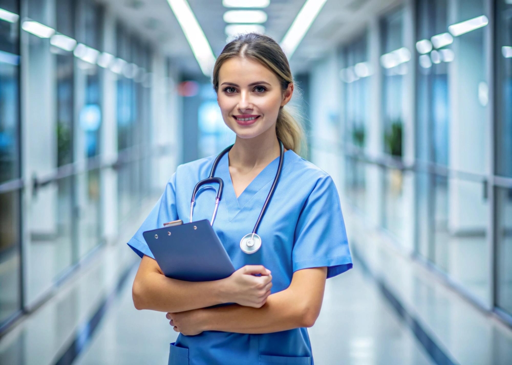 International nurse completing registration with a recruitment agency in Ireland for healthcare job opportunities